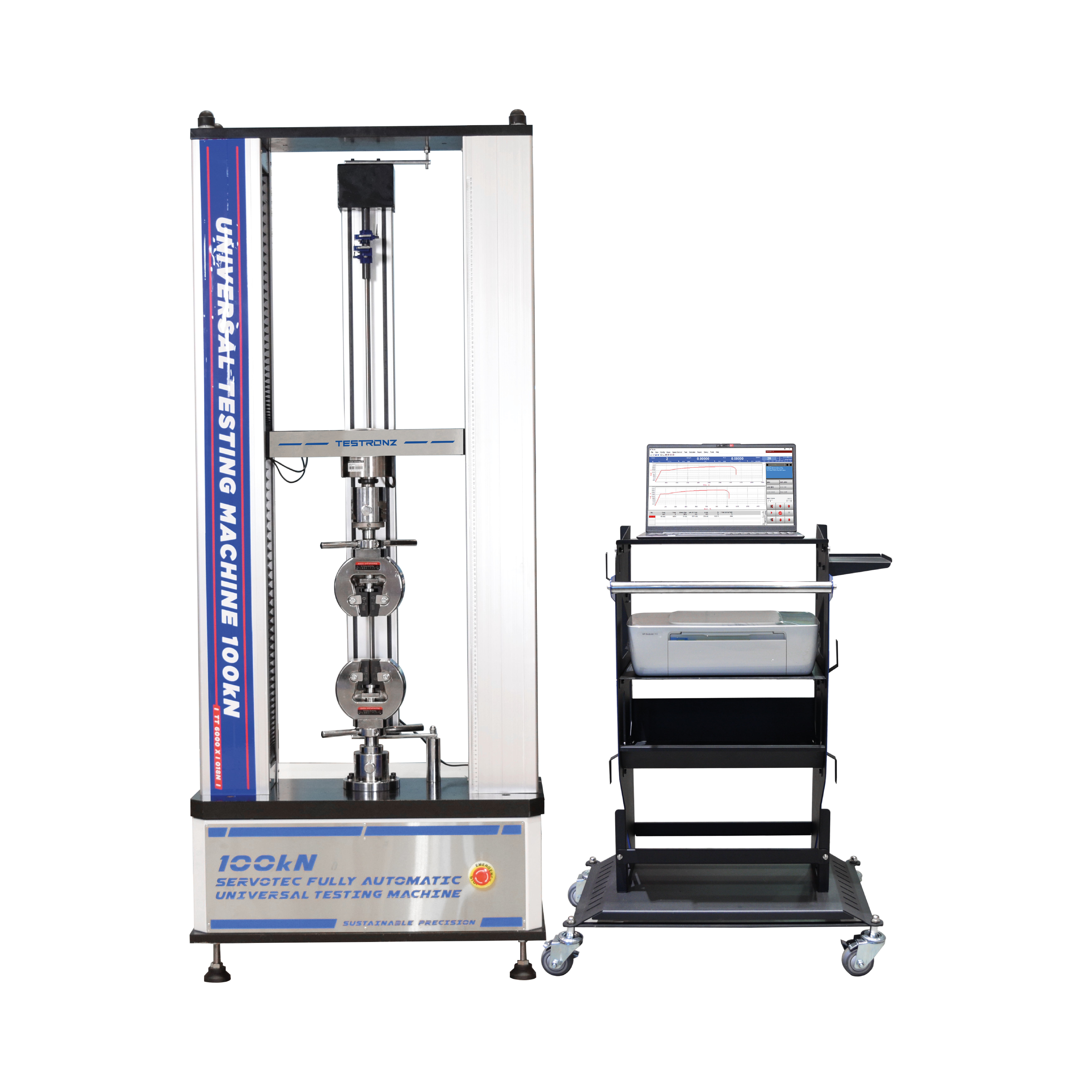 servotec fully automatic universal testing machine 100kN