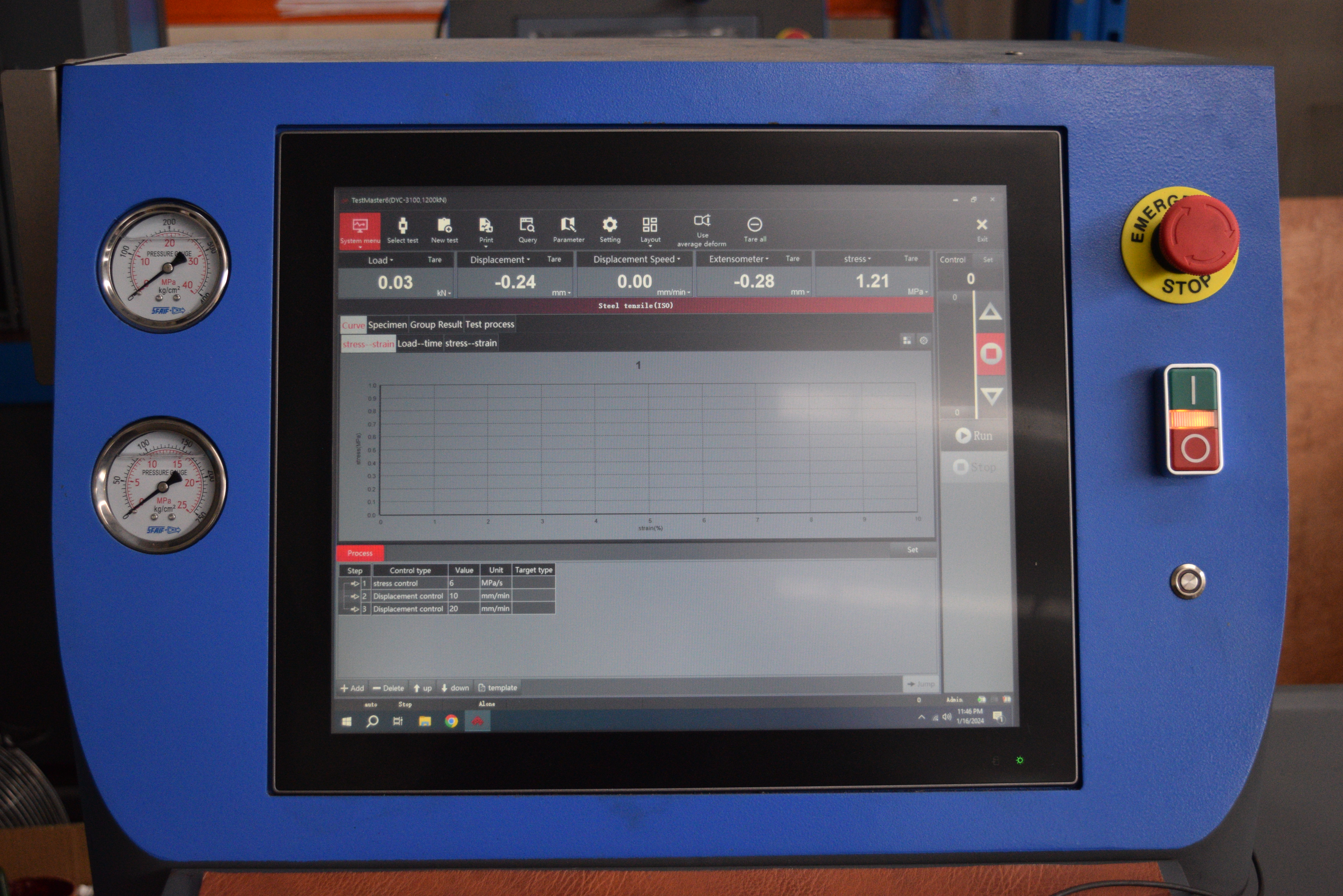 universal testing machine software