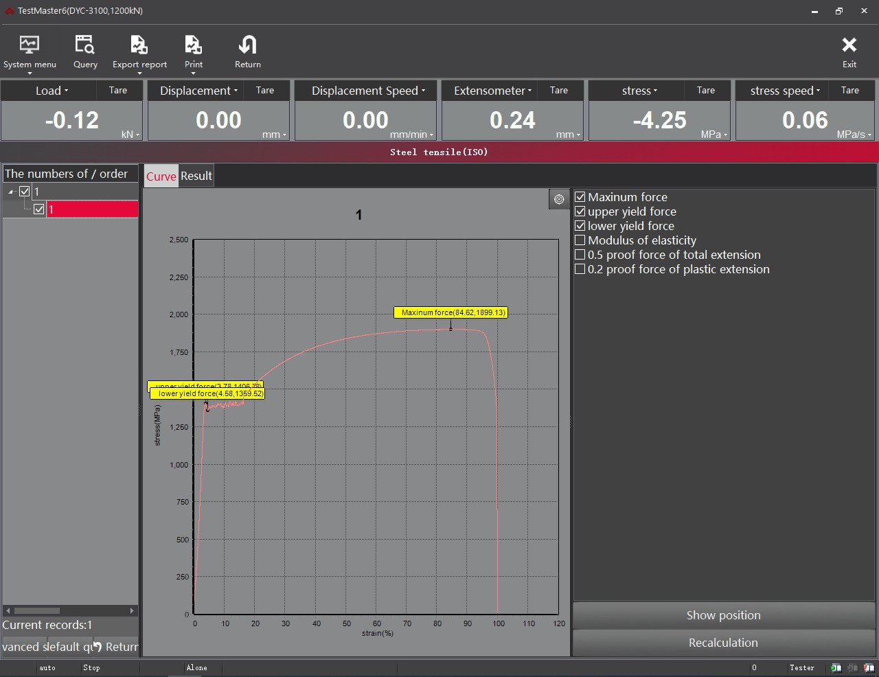 Universal Testing Machine for Precision Measurement
